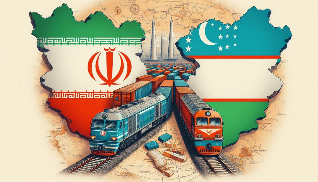مسیرهای حمل و نقل ریلی بین ایران و ازبکستان