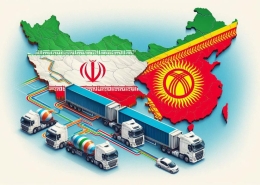 مسیرهای حمل و نقل زمینی بین ایران و قرقیزستان